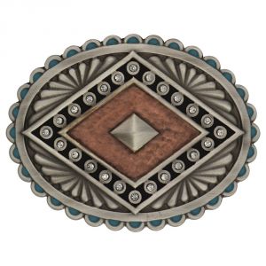 Montana Silversmiths Rock 47 Points of Aztec Copper Pyramid Attitude Buckle (A444CR)